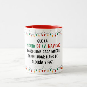 Bicolor Taza navideña