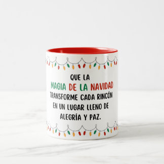 Bicolor Taza navideña
