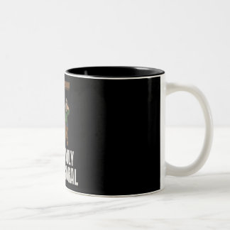 Bicolor Taza Negra de Contratista Divertido Probablemente
