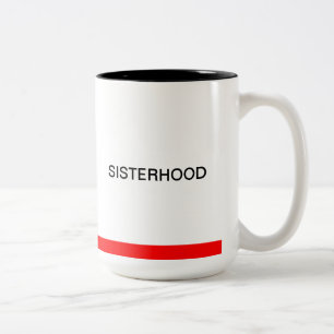 Bicolor Taza negra/roja de la hermandad de ACS