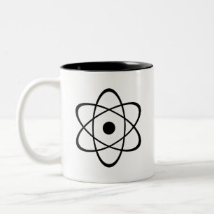 Bicolor Taza "nuclear" del pictograma