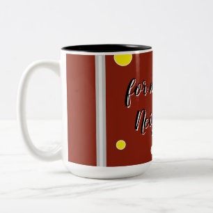 Bicolor Taza o cup for coffee, tea or other hot drinks