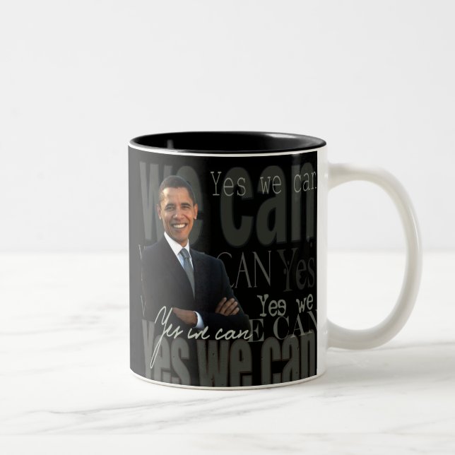 Bicolor Taza Obama Sí Podemos (Derecha)