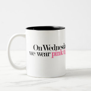 Bicolor Taza On Wednesdays We Wear Pink Tights