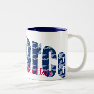 Bicolor Taza orgullosa de encargo de la fuerza aérea