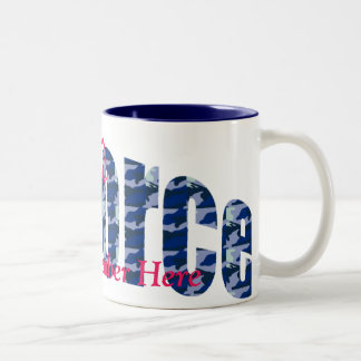 Bicolor Taza orgullosa de encargo de la fuerza aérea