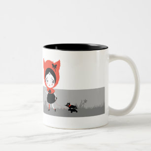 Bicolor Taza oscura del Caperucita Rojo