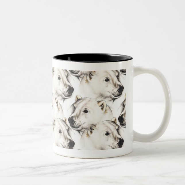 Bicolor Taza - oso polar (Derecha)