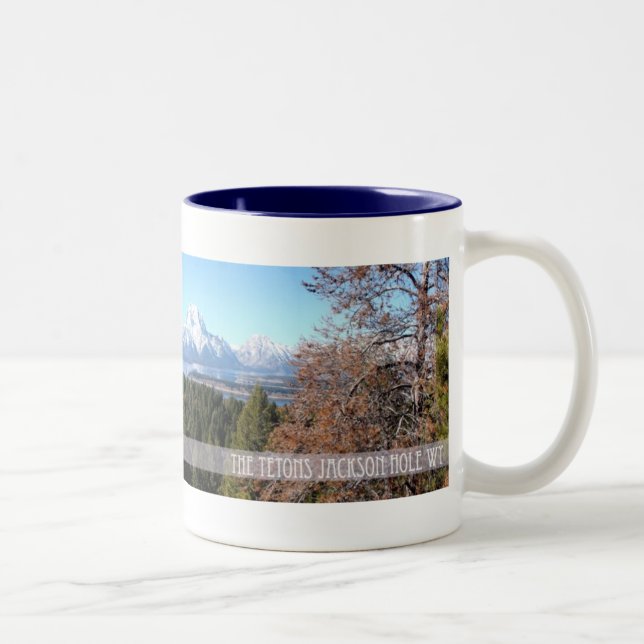 Bicolor Taza panorámica de Tetons (Derecha)