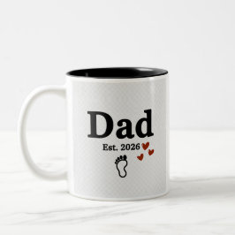 Bicolor Taza Papá desde 2026 | Regalo para Nuevo Papá | Hu