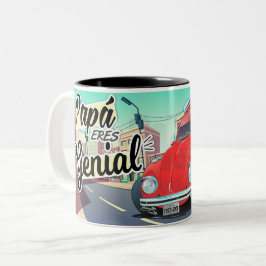 Bicolor Taza Papá Eres Genial Vocho –