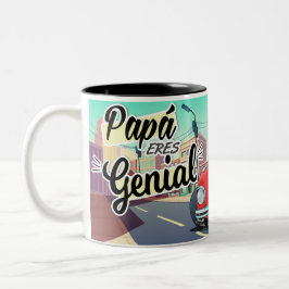 Bicolor Taza Papá Eres Genial Vocho –