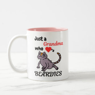 Bicolor Taza para amante de dragones barbudos – Gran regal
