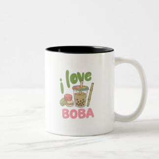 Bicolor taza para amantes de boba