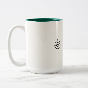 Bicolor Taza para Amantes de Plantas Regada Mayormente Sin