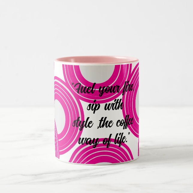 Bicolor Taza para Amantes del Café (Centro)