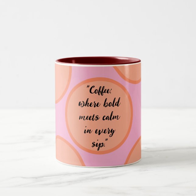 Bicolor Taza para Amantes del Café (Centro)