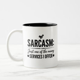 Bicolor Taza para bebedor sarcástico