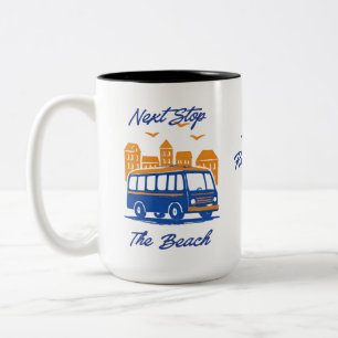 Bicolor Taza para Conductor de Autobús Jubilado – Regalo D