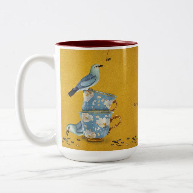 Bicolor Taza para Dos Té (Izquierda)