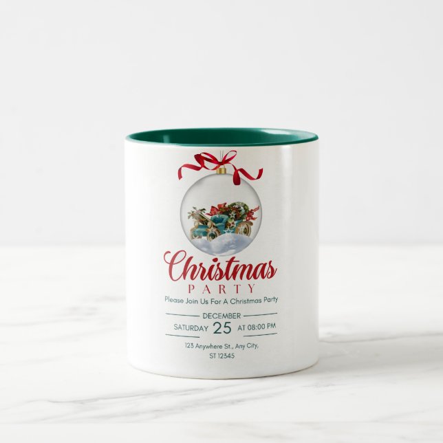 Bicolor Taza para Fiesta de Navidad (Centro)