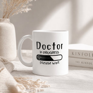 Bicolor Taza para Futuros Médicos Doctor en Progreso
