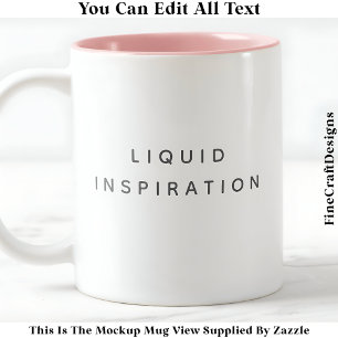 Bicolor Taza para habitación de manualidades, Inspiración