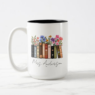 Bicolor Taza para maestro Taza de lectura personalizada Ta