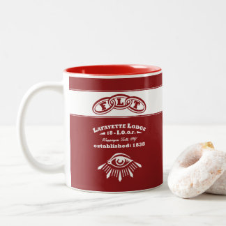 Bicolor Taza para miembros de Lafayette Lodge
