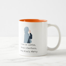 Bicolor Taza para musulmán amante del café