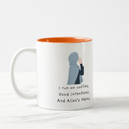 Bicolor Taza para musulmán amante del café