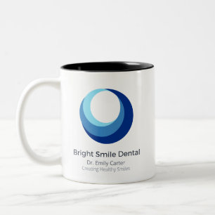 Bicolor Taza para Oficina Quiropráctica