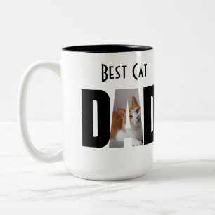 Bicolor Taza para Papá Gato