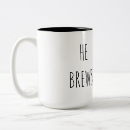 Bicolor Taza para preparar café de 15 oz.