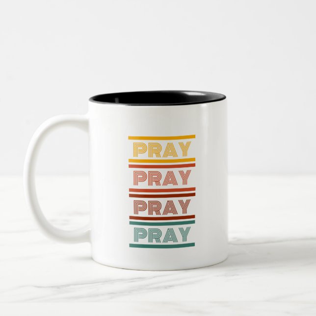 Bicolor Taza para rezar (Izquierda)