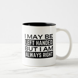 Bicolor Taza para Zurdos