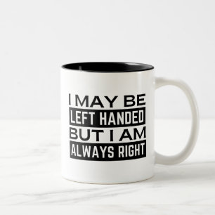 Bicolor Taza para Zurdos
