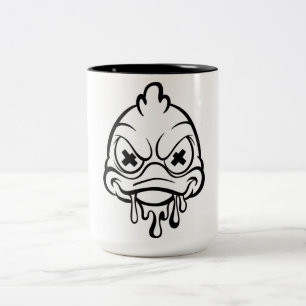 Bicolor Taza Pato Adorable – Diseño de Pato Divertido y En