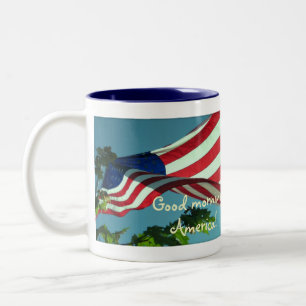 Bicolor Taza Patriótica de Buen Día América
