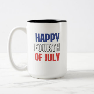 Bicolor Taza Patriótica del 4 de Julio