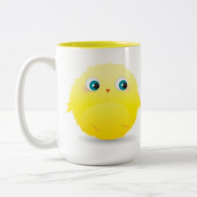 Bicolor Taza peluda del pato (Izquierda)