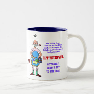Bicolor Taza Perdí una Apuesta con los Niños