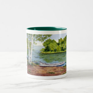 Bicolor Taza perezosa del viaje de la canoa de Northwoods