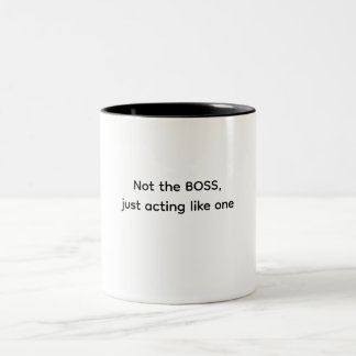 Bicolor Taza perfecta para el jefe de su propia vida