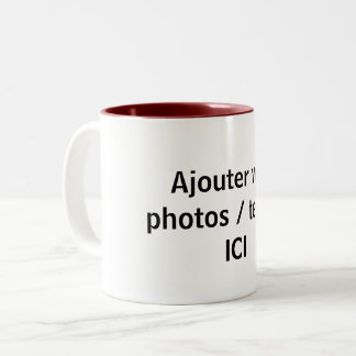 Bicolor Taza Personalizable