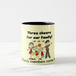 Bicolor Taza Personalizable de Nuestra Familia