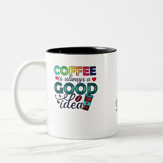 Bicolor Taza Personalizada (Izquierda)