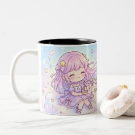 Bicolor Taza personalizada adorable Libra Zodiaco