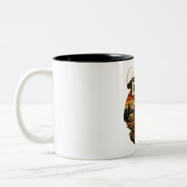 Bicolor Taza Personalizada Camping Papá Est. 2026