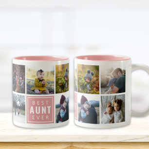 Bicolor Taza personalizada con la MEJOR TÍA